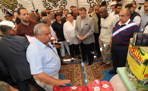ابو ستيت ومحافظ بنى سويف يفتتحان محطة للرى الحقلى
