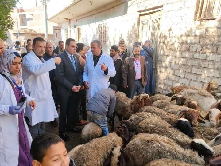 الزراعة تنظم قافلة الخير البيطرية المجانية الثامنة بالدقهلية