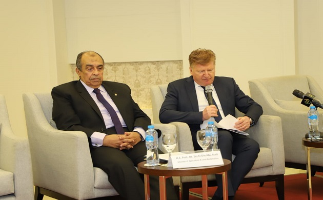 وزير الزراعة يشارك في ندوة الشراكه الاوربيه الافريقيه للأبتكار والبحوث