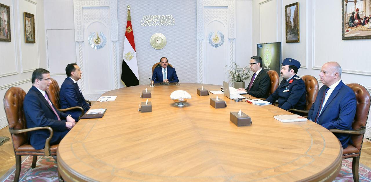 الرئيس السيسي يتابع منظومة الأمن الغذائي  وتوفير السلع الاستراتيجية