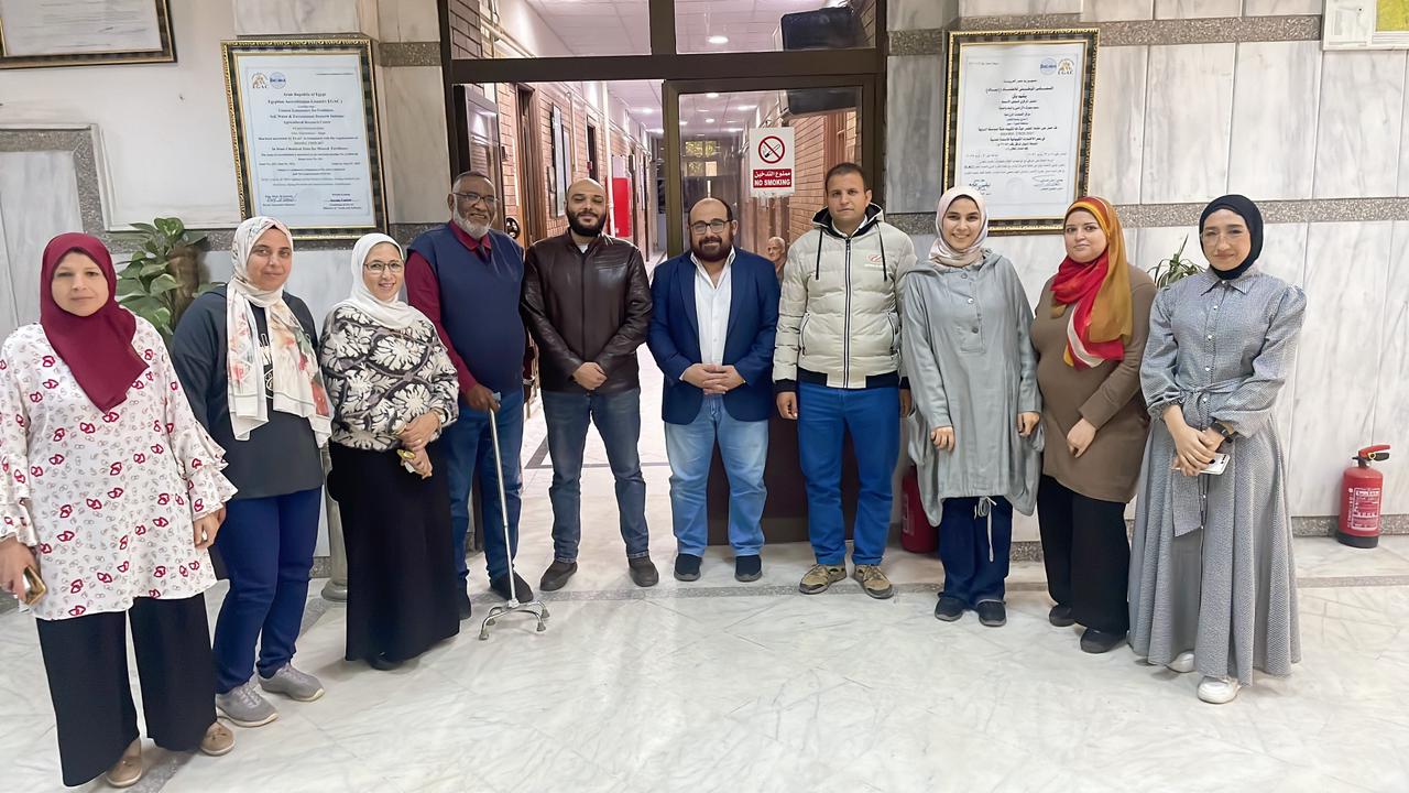 بحوث الأراضي يحصل على تجديد الأيزو لمعامل تحليل الأسمدة